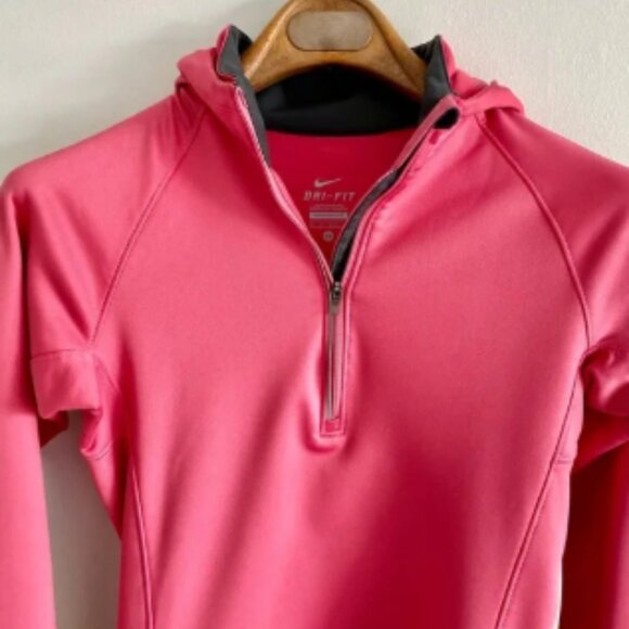 Nike Dri Fit Pink Hoodie Size XS - Picture 2 of 6